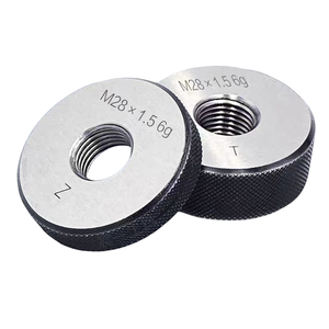 6g मीट्रिक थ्रेड रिंग गेज ठीक दांत बाहरी और आंतरिक थ्रेड पास गेज M1-M100 - Product Image 1
