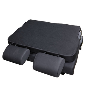 Asientos Plegables de Cuero para Camper Van, <span class=keywords><strong>Autocaravana</strong></span> o RV, <span class=keywords><strong>2</strong></span> <span class=keywords><strong>Plazas</strong></span>, Función de Cama Plegable, Ahorro de Espacio, Color Negro - Product Image 3