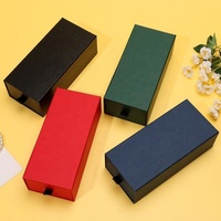 Caja de Regalo Deslizante de Cartón Rígido para Joyería, Diseño Personalizado al por Mayor, Materiales Reciclados, Forro de Esponja para Pendientes
