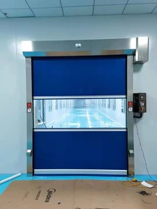 Puerta Rápida Enrollable de PVC Industrial Personalizada, Puerta Enrollable Automática de Alta Velocidad, Puerta Higiénica para Cuartos Limpios, Laboratorios Médicos y Entornos Sanitarios - Product Image 3