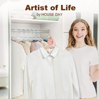 Cintres transparents AINARE, design fin, gain de place, écologiques, pour magasins de vêtements, chemises, manteaux, vestes pour adultes