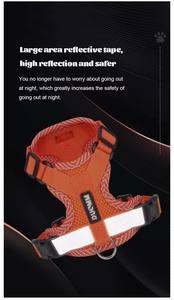 Wholesale Fashionable Reflective Breathable Polyester Pet <b>Harness</b> Vest Soft Adjustable for <b>Small</b> <b>Dogs</b> Cats - Product Image 4
