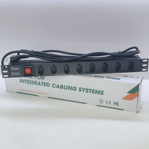 Unité de distribution d'alimentation (PDU) métallique 19'' à 8 prises de haute qualité, avec prises brésiliennes, pour montage en rack de baies réseau - Product Image 2