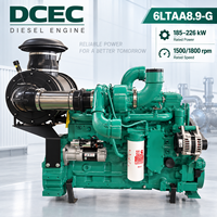 Groupe électrogène diesel SCDC CUM 185-226 kW 6LTAA8.9-G 4 temps 8,9 L à démarrage électrique pour la production d'énergie stationnaire