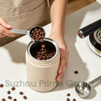 Boîtes en fer blanc personnalisées de qualité alimentaire, petites, hermétiques, polies, écologiques et empilables pour poudre de thé matcha