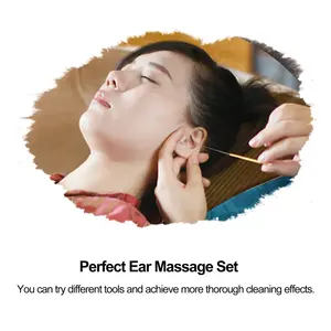 Modern Aço Inoxidável Goose Earpick Removedor De Cera Set Luminous <span class=keywords><strong>Ear</strong></span> Pick Cureta Orelha Ferramenta Limpa para Earwax Cleaner Kits Partes - Product Image 6