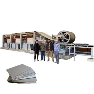 5-8 ton per day double cylinder mould paperboard machine with 1 set hot pressure machine