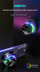 2025 Âm Thanh Máy Nghe Nhạc G200 BT 5.3 Từ Đứng Mini Loa Mạnh Mẽ Subwoof RGB Đầy Màu Sắc Ánh Sáng Ngoài Trời Di Động Loa - Product Image 5