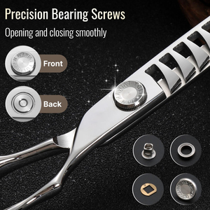 Premium Upgraded Vg10 6" Right-Handed Hairdressing Scissors Chunker Hair <b>Thinning</b> <b>Mirror</b> Polished Stainless Steel - Product Image 5