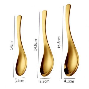 304 Stainless Steel Thickened Earl Kids Dessert Hotel Serving Home Soup Western Dining <b>Spoon</b> - Product Image 3