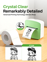 Imprimante d'étiquettes compacte personnalisée FT206, imprimante d'étiquettes thermiques, imprimante d'étiquettes sans fil, imprimante d'étiquettes de poche