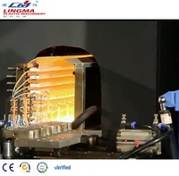 Machine de soufflage PET semi-automatique Lingma à 4 cavités pour la fabrication de bouteilles d'eau en plastique de 1L, soufflage par étirage, 2000 pièces/heure