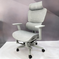 Vente en gros Chaise d'ordinateur en maille noire confortable et durable Chaise de bureau ergonomique avec soutien lombaire