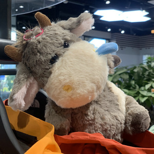 Bán Buôn Đồ Chơi Sang Trọng Làm Việc Bò Cho Túi Trang Trí Gia Súc Búp Bê Sang Trọng Tóc Dài Gia Súc Sang Trọng Đồ Chơi Trẻ Em 25Cm - Product Image 5