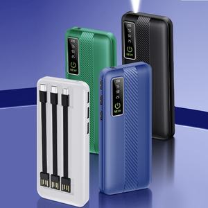 Nuevo Banco de Energía Portátil con Cables Integrados, 10000mAh 20000mAh, Salida USB de 10W - Product Image 2