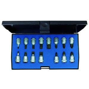 Gedore-1815601 1/4 ''ชุดไขควงซ็อกเก็ตบิต (15ชิ้น) -ชุดวงล้อและซ็อกเก็ต4010886854334ส์1/4" - Product Image 1