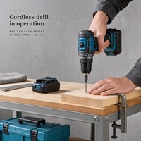 Kit d'outils sans fil polyvalent avec batteries, chargeur et souffleur pour la maison, le jardin, le garage et les travaux d'entretien extérieur