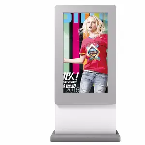 Outdoor 55 Inch HD LCD Display Floor Stand Touch Screen Advertising Digital Signage