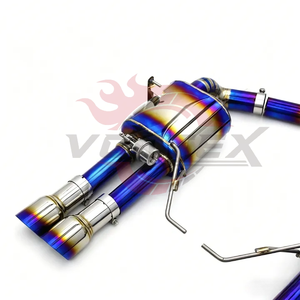 Kit d'échappement Vortex Titanium Valvetronic compatible avec BMW M3 E90 E92 E93 S65 V8 4.0L, silencieux racing à découpe en forme de pi, kit catback avec embouts quadruples. - Product Image 2