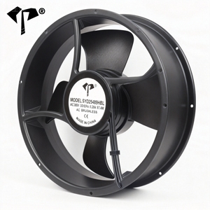 พัดลมระบายความร้อนกำลังสูง 25489 YD25489HBL ขนาด 254*254*89 มม. 110/220/380V AC ความเร็ว 2300-2400 รอบต่อนาที ตัวพัดลมทำจากพลาสติก สำหรับใช้งานเชิงพาณิชย์ แบบไอซ์ แชด โพล - Product Image 2