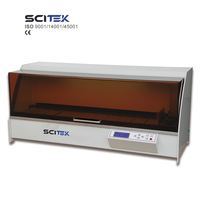Processeur de tissus entièrement automatique SCITEK, 20 programmes, 12 gobelets, OEM, temps de drainage réglable, agitation, espace restreint