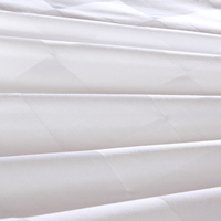Ensemble de literie de luxe en coton 100% écologique, jacquard, 4 pièces, 300TC, style européen/américain, logo OEM Hilton, couette