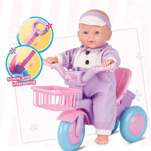 Jouet poupée bébé 15 pouces, vinyle <span class=keywords><strong>reborn</strong></span>, vélo, bicyclette, vélo, pour fille, vente en gros, - Product Image 3