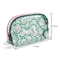 Trousse de Voyage Personnalisée Été Scintillante Fruits – Sacs de Maquillage Cosmétiques Beauté à Marque Privée, Pochette Zippée PVC de Haute Qualité