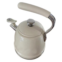 Bouilloire à thé sifflante - Design classique, couvercle en acier inoxydable, grande capacité avec sifflet automatique, sûre et pratique
