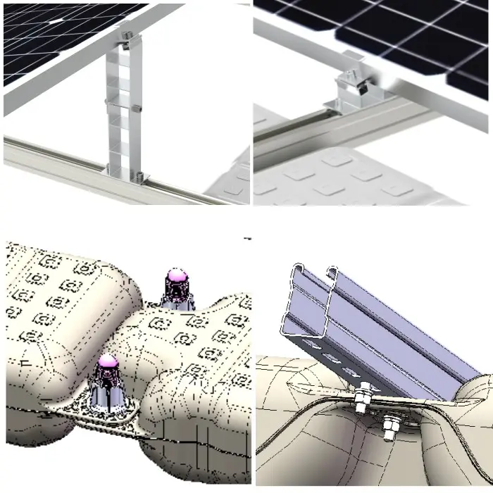 Tecnologia solar flutuante flutuante planta solar pv