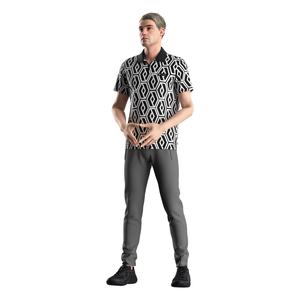 Camiseta de Verano de Manga Corta con Diseño Sublimado, Camiseta Polo de Poliéster de Alta Calidad con Cierre para Hombre - Product Image 6