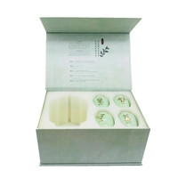 Ensemble de tasses à thé Matcha écologique à 9 compartiments, coffret cadeau magnétique pour soins de la peau