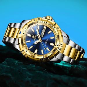 Reloj de Cuarzo Luminoso a Prueba de Agua de Acero Inoxidable con Calendario, 5560 Estilos Más Vendidos, Logotipo Personalizado OEM, ODM, para Hombre - Product Image 2