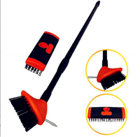 Brosse de désherbage télescopique en fil métallique Brosse de désherbage pour fentes de jardin 3 en 1