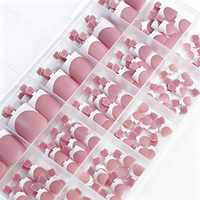 150 faux ongles de pieds carrés nude naturels à presser, courts, 14 tailles, réutilisables, pour mariage et usage quotidien