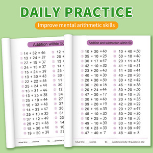 Cahier d'exercices de mathématiques mentales pour la 1ère année du primaire : Addition, soustraction, 100 encadrements, apprentissage des nombres, chants et exercices sur papier - Product Image 5