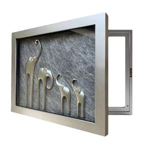 Cuadro de Vidrio con Efecto 3D, Pintura Física Hecha a Mano, Marco de <span class=keywords><strong>Madera</strong></span>, Distribución de 120 Grados, Pintura para Caja de Medidor Eléctrico - Product Image 1