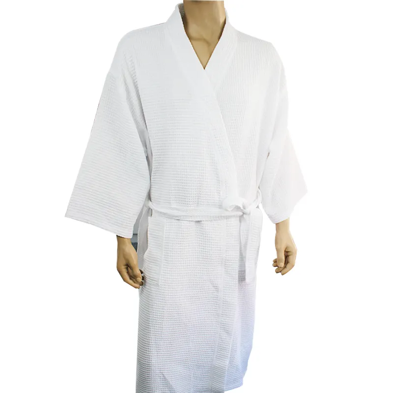 Luxe Housecoat Aanpassen Bad Gown Badjas Katoen + Polyester Hotel Home Kamerjas Slapen Robe Bad Badstof Rob