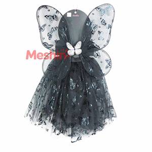 Disfraz de Hada Mariposa Oscura para Niñas con Falda Tutú y Alas, para Halloween, Carnaval, Mascarada - Product Image 1