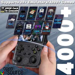Console de jeu vidéo portable 5G WiFi pour <span class=keywords><strong>RG353VS</strong></span>, écran IPS de 3,5 pouces, plus de 5000 jeux rétro, lecteur de jeux Linux Android, 16 Go + 64 Go - Product Image 3