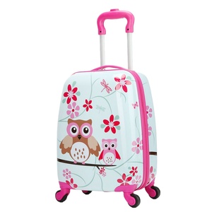 Wholesale Lightweight Kids <b>Travel</b> Trolley <b>Bags</b> Vintage Spinner Rolling Girls Kids Luggage <b>Bags</b> Retro Style Suitcase Direct Sale - Product Image 1