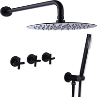 Système de douche à effet pluie pour bain Ensemble de système de douche à effet pluie Ensembles de robinets de douche complets