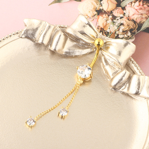 Piercings dentaires pour femme, anneaux de nombril en acier chirurgical, bijoux de Piercing corporel, 1 pièce 14G - Product Image 4