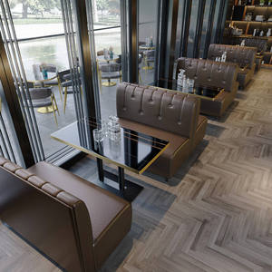 Bộ bàn ghế nhà hàng, ghế sofa, ghế băng, đồ nội thất thương mại, ghế gỗ, bộ bàn ghế nhà hàng - Product Image 4