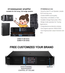 FP10000Q Amplificadorライブサウンドオーディオステージパワーアンプラインアレイ<span class=keywords><strong>4</strong></span>チャンネルアンプDJ <span class=keywords><strong>4</strong></span>チャンネルクラスD - Product Image 3