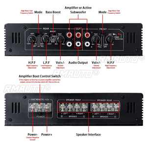 Amplificador de Audio para Auto de 6800W, Altavoz Estéreo con Bajos, DC 12V, Amplificadores de Audio para Auto y Hogar, Subwoofer, Amplificadores de Potencia, Procesador de Audio - Product Image 2