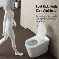 WC intelligent en céramique avec fonction de nettoyage hygiénique par pulvérisation, sans électricité, pour hôtel et salle de bain