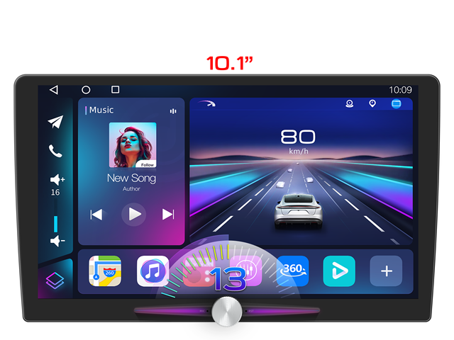 CASKA S70 10.1" IPS Android Car Navigation Touch Screen GPS Stereo for WIFI Reverse Camera 1 Year Warranty-Universal Fit