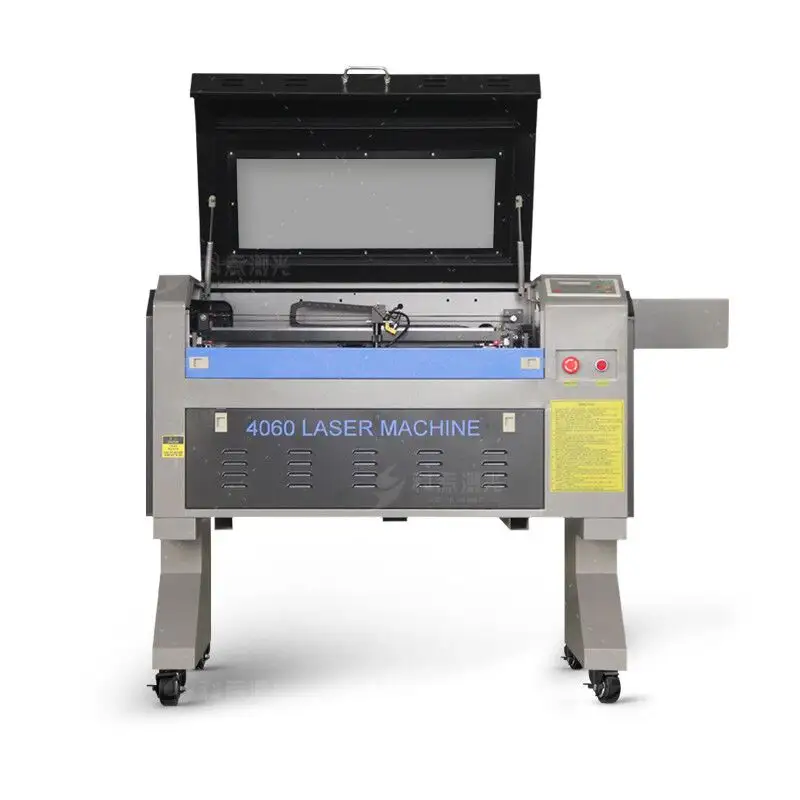 Máquina de corte a laser acrílica de madeira de couro, 4060 6040 co2 gravação e máquina de corte