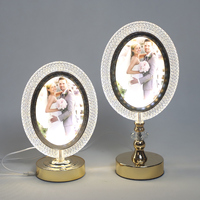 Cadres photo personnalisés DIY avec plaque acrylique personnalisée avec lumière LED, cadeaux pour couples, anniversaire
